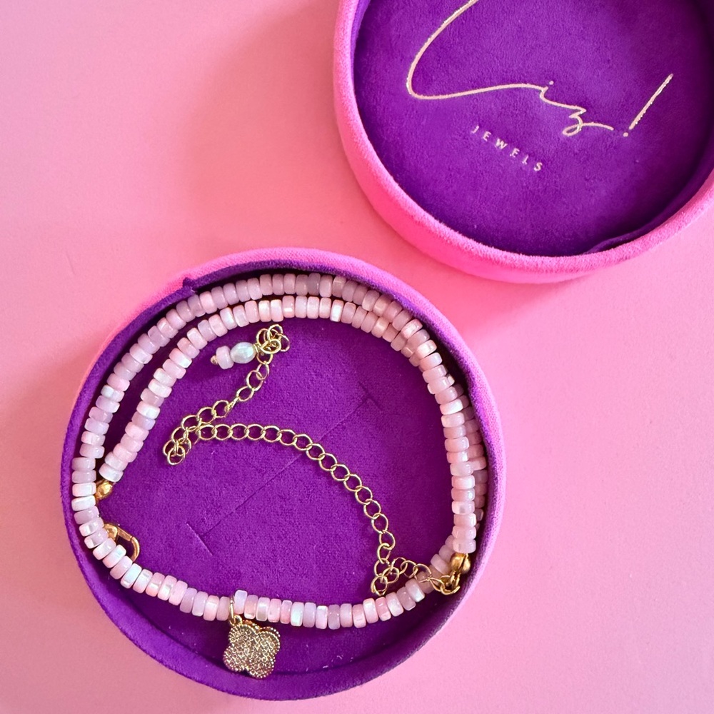 Handmade Mother of Pearl Choker Necklace – Gift Ready